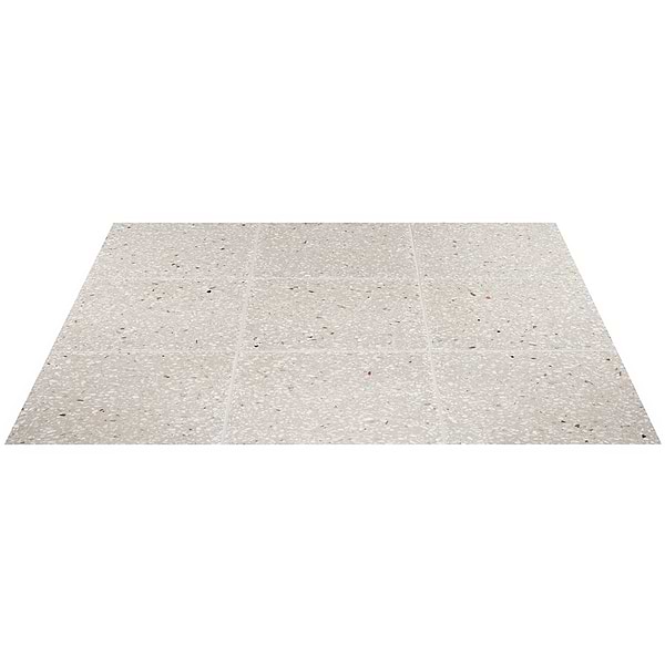 True Terrazzo Dove Gray 16x16 Polished Terrazzo Tile