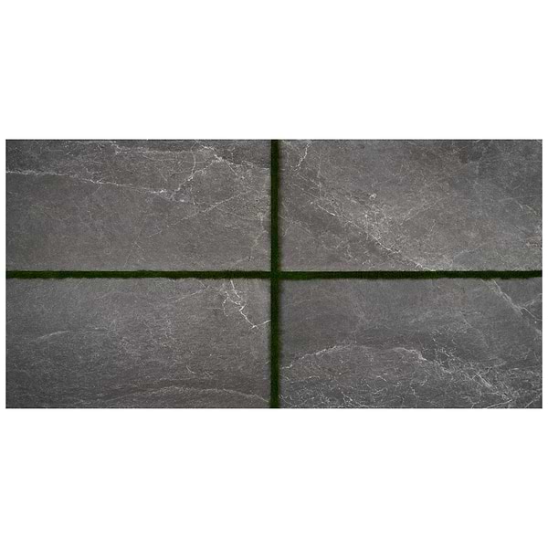 ZenTech Graphite Gray 24x48 Matte Porcelain 2CM Outdoor Paver