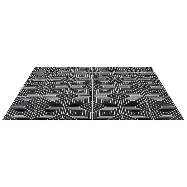 B2W Line Negative 8x8 Matte Porcelain Tile