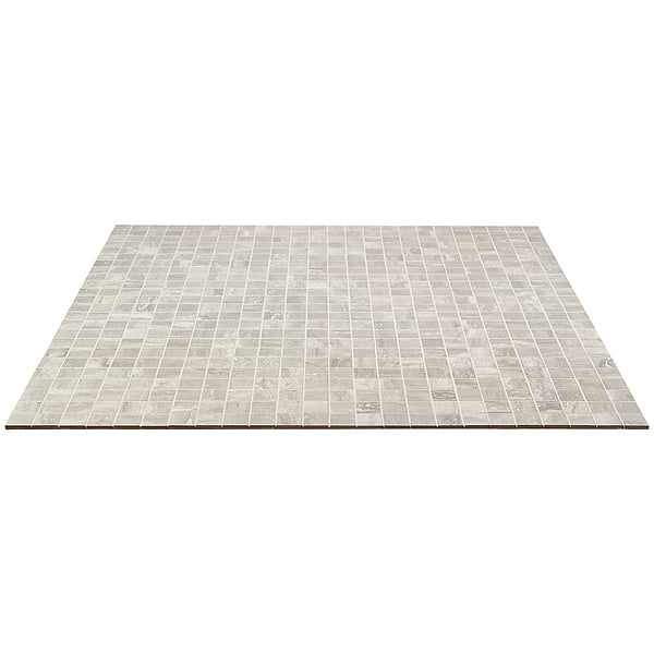 Basic Travertine Silver 2x2 Matte Porcelain Mosaic Tile