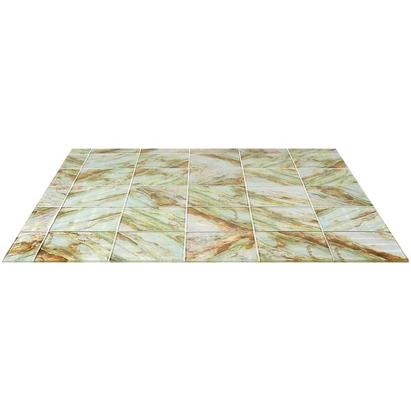 Gem Emerald Green 9x9 Polished Glass Tile