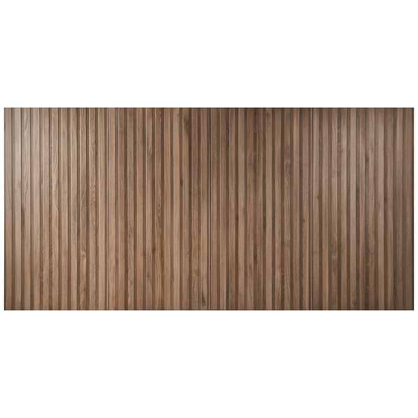Nobu Ribbon Roble Brown 24x48 Wood Look Matte Fluted Porcelain Tile