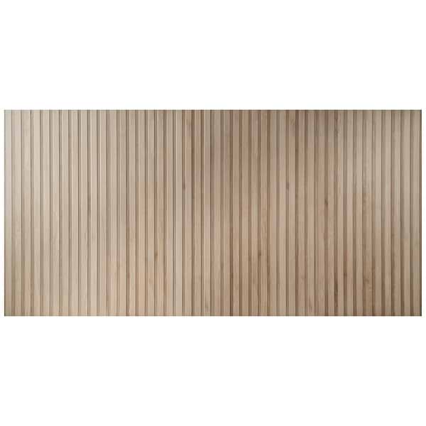 Nobu Ribbon Almond Brown 24x48 Wood Look Matte Fluted Porcelain Tile