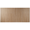 Nobu Ribbon Miel Brown 24x48 Wood Look Matte Fluted Porcelain Tile