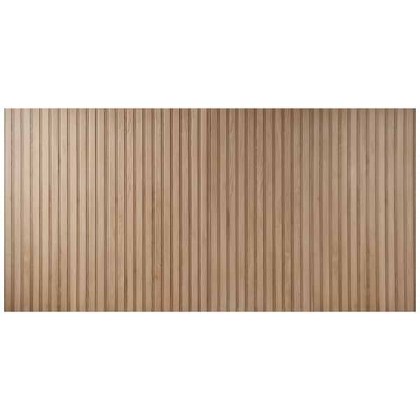Nobu Ribbon Miel Brown 24x48 Wood Look Matte Fluted Porcelain Tile