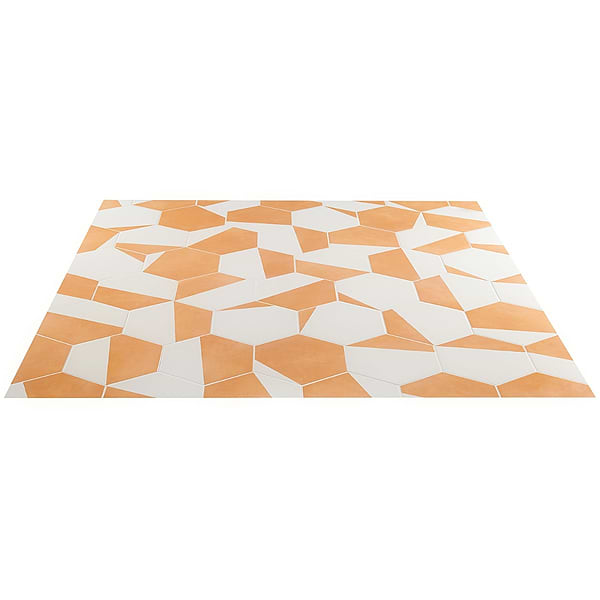 HexArt Pop Orange 8" Hexagon Matte Porcelain Tile