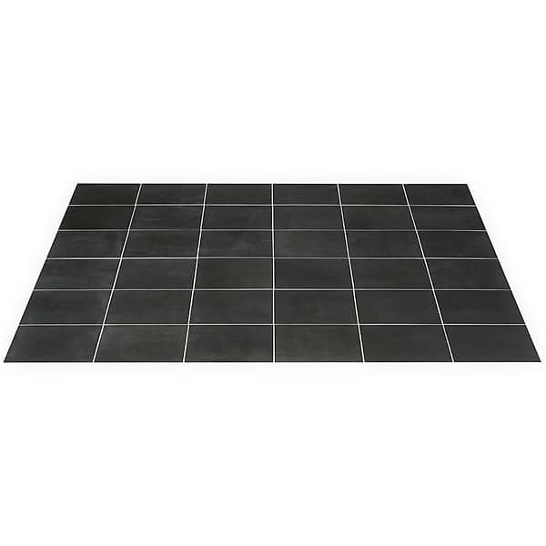 Art Geo by Elizabeth Sutton Charcoal Black 8x8 Matte Porcelain Tile