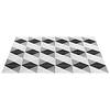 Art Geo by Elizabeth Sutton Cement Deco Charcoal Gray 8x8 Matte Porcelain Tile: Pattern 3