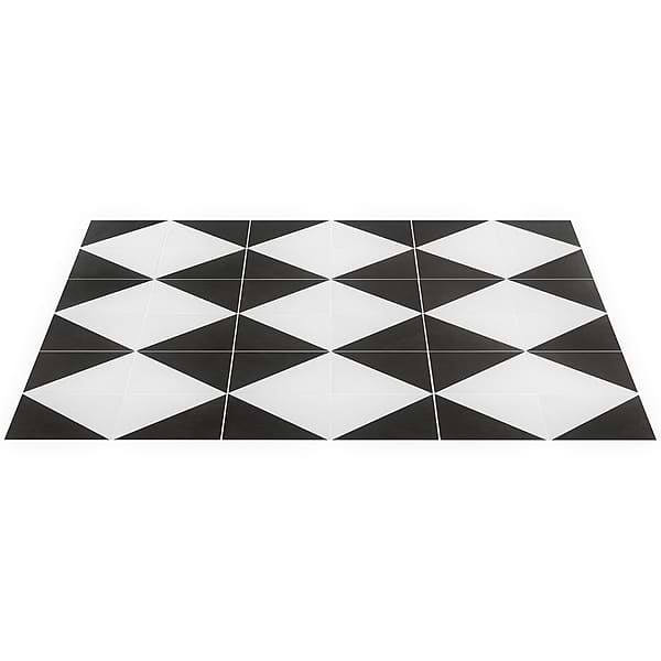 Art Geo by Elizabeth Sutton Cement Dos Charcoal Gray 8x8 Matte Porcelain Tile: Pattern 2