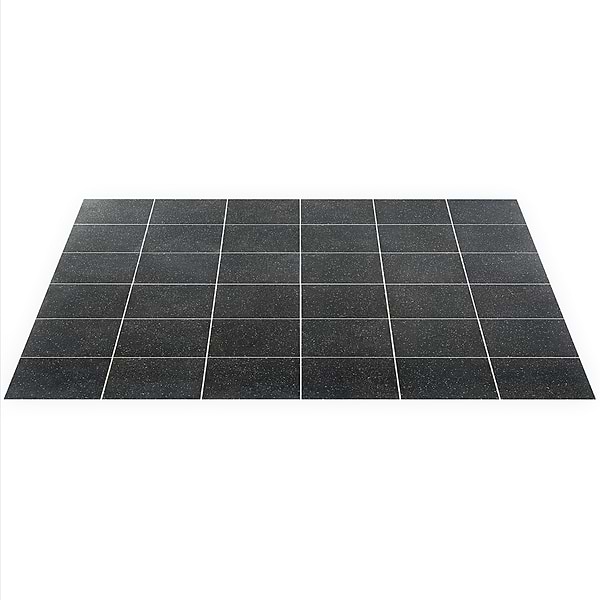 Art Geo by Elizabeth Sutton Terrazzo Charcoal Black 8x8 Matte Porcelain Tile