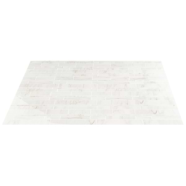 DreamStone Dolomite Snow Railroad Polished Porcelain Mosaic