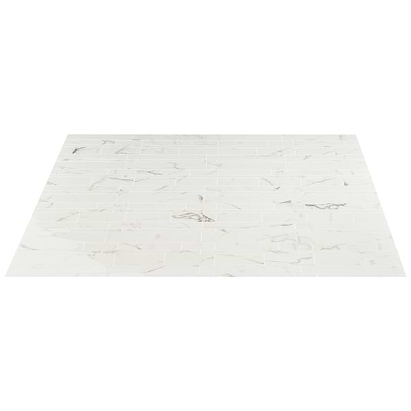 DreamStone Statuario Venato Railroad Polished Porcelain Mosaic