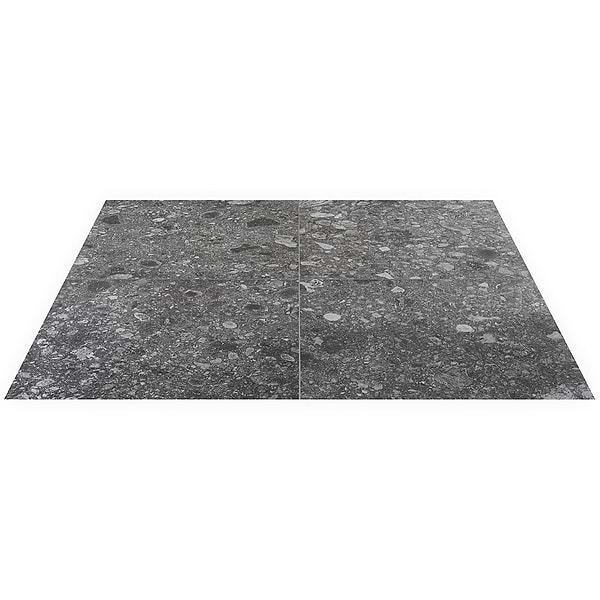 Rizo Charcoal Gray 24x24 Terrazzo Look Matte Porcelain Tile