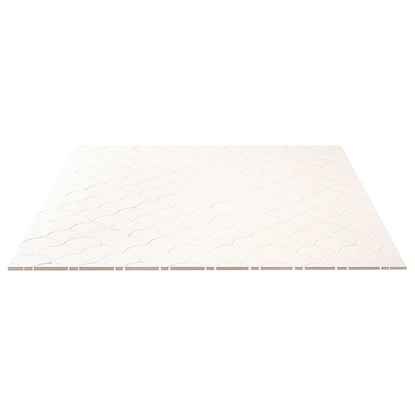 Highwater Rice White 5" Fish Scale Polished Ceramic Wall Tile