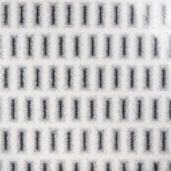 Ako Grigio Gray 4x9 Rectangle Marble Micro Mosaic Tile