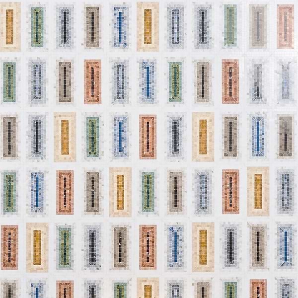 Ako Multicolor Mix 4x9 Rectangle Micro Mosaic Tile