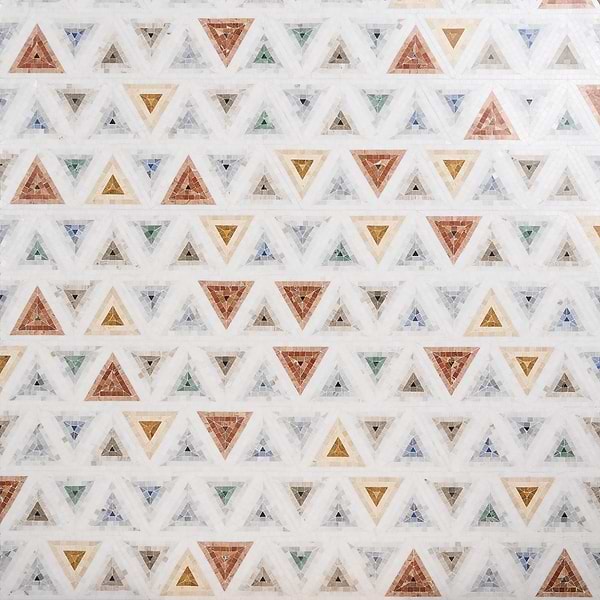 Ako Multicolor Mix 5" Triangle Micro Mosaic Tile