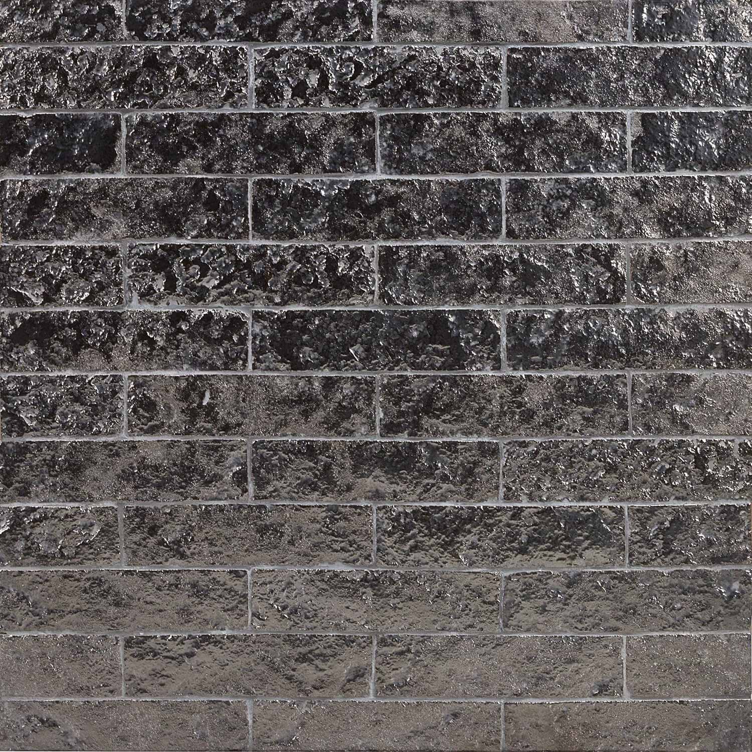 Easton Mesa Silver 2x8 Handmade Glazed Clay Brick Textured Brick Subway Tile