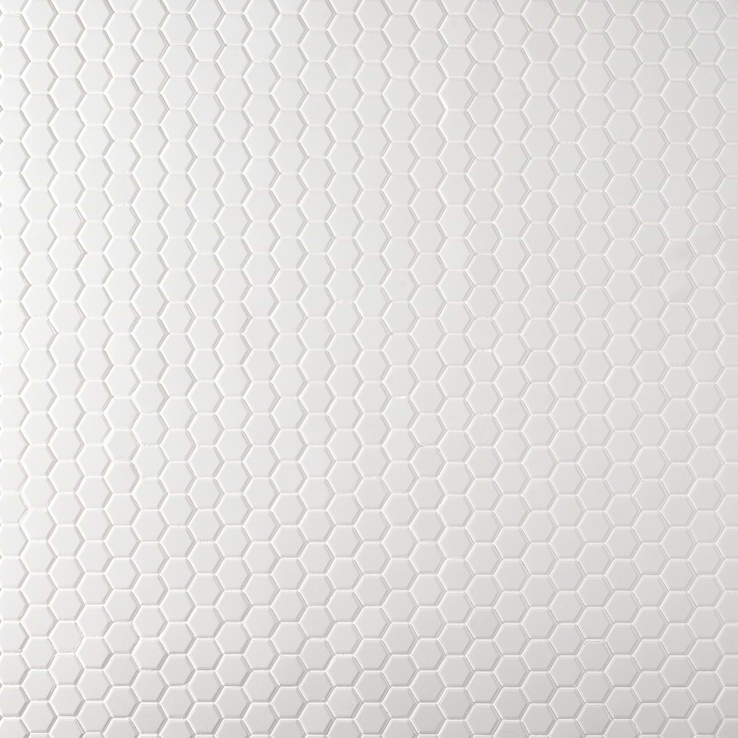 Level White 1" Hexagon Matte Porcelain Mosaic Tile