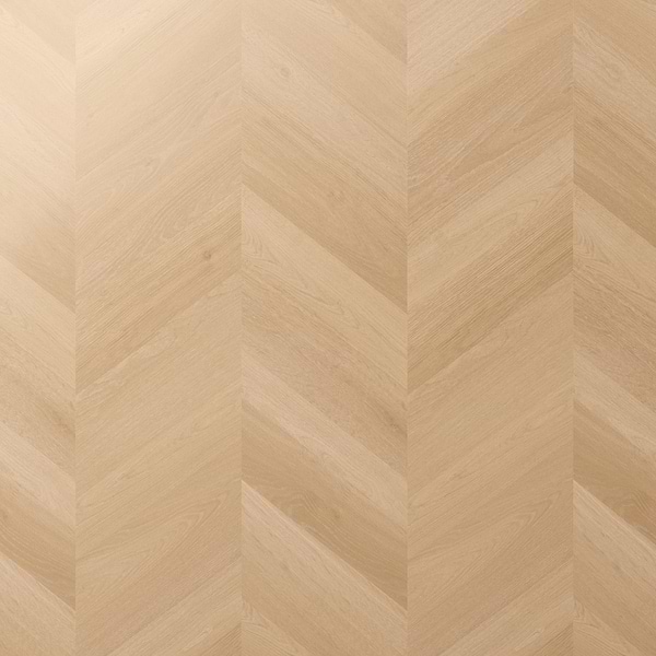 Aspen LVT Chevron Brined 12x48 Luxury Vinyl Plank in Brown, View 5, open zoomed image