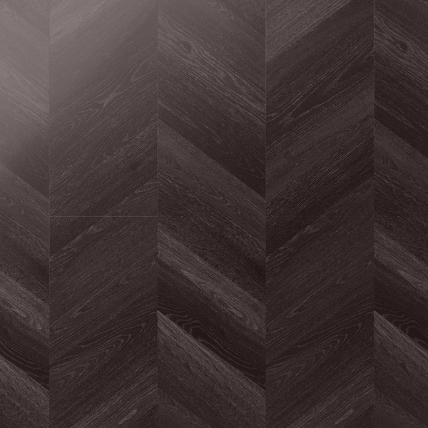 Aspen LVT Chevron Grove 12x48 Luxury Vinyl Plank in Black, View 5, open zoomed image