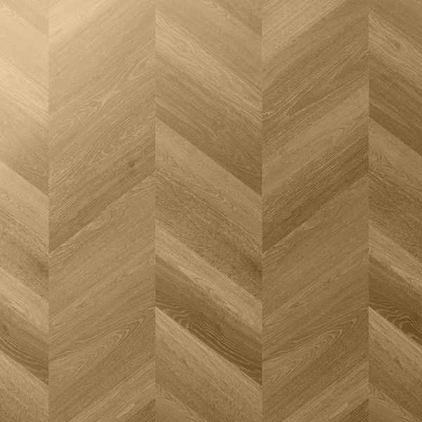 Aspen LVT Chevron Thatch 12x48 Luxury Vinyl Plank in Brown, View 5, open zoomed image