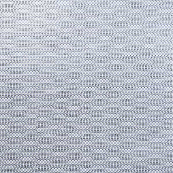 Eden Cloudy Sky Blue Rimmed 1" Penny Round Polished Porcelain Mosaic