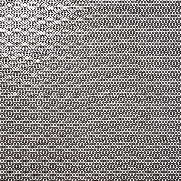 Eden Pavement Gray Rimmed 1" Penny Round Polished Porcelain Mosaic