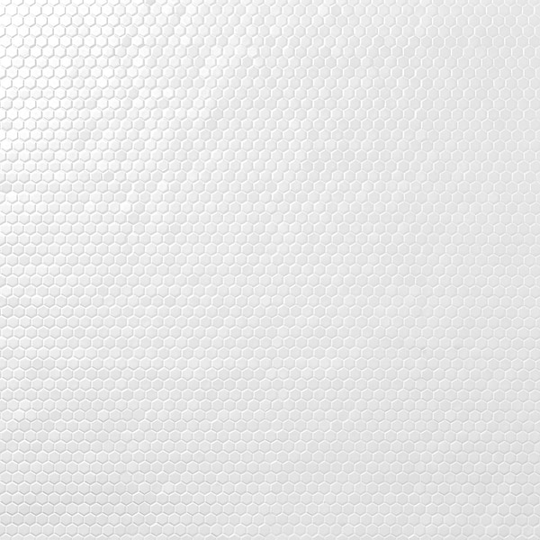 Eden White 1" Hexagon Matte Porcelain Mosaic