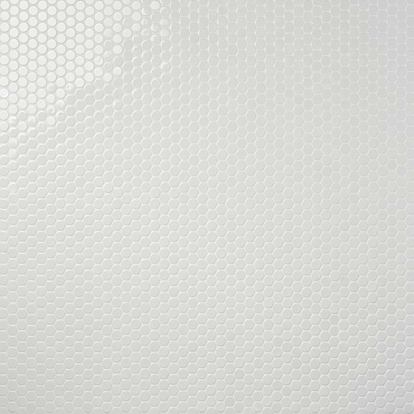 Paradise White 1" Penny Round Polished Porcelain Mosaic