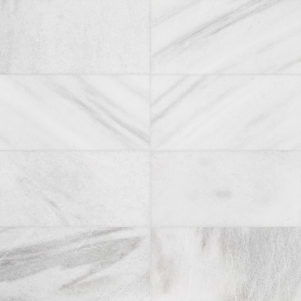 Biarritz White 12x24 Honed Marble Tile