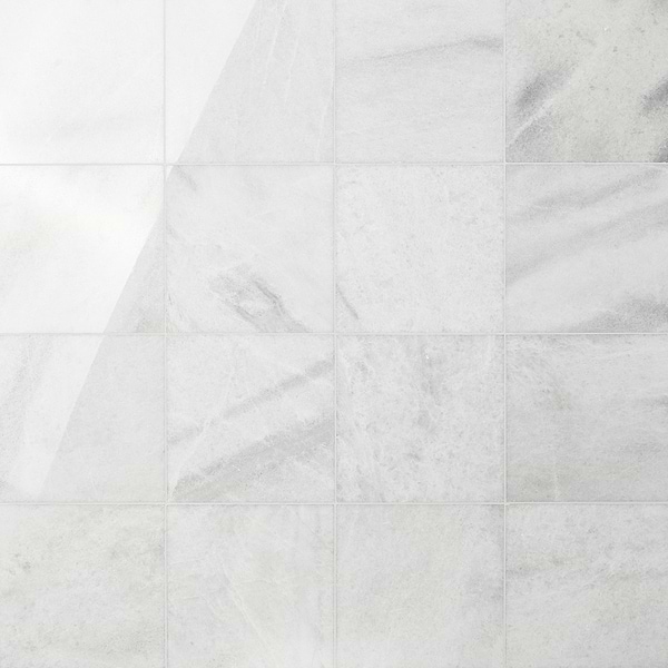 Biarritz White 12x12 Polished Marble Tile
