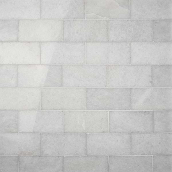 Snow White 3x6 Polished Marble Tile