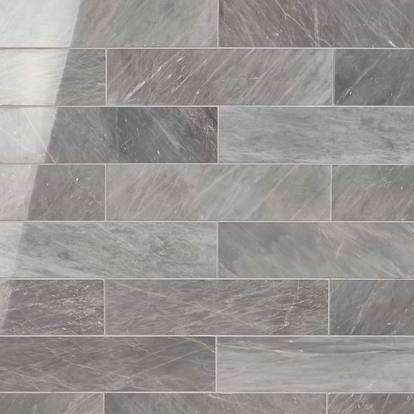 Earth Gray 3x12 Polished Marble Tile