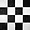 Alterno Black Silk and Bianco Carrara White 12x12 Honed Marble Checkerboard Tile