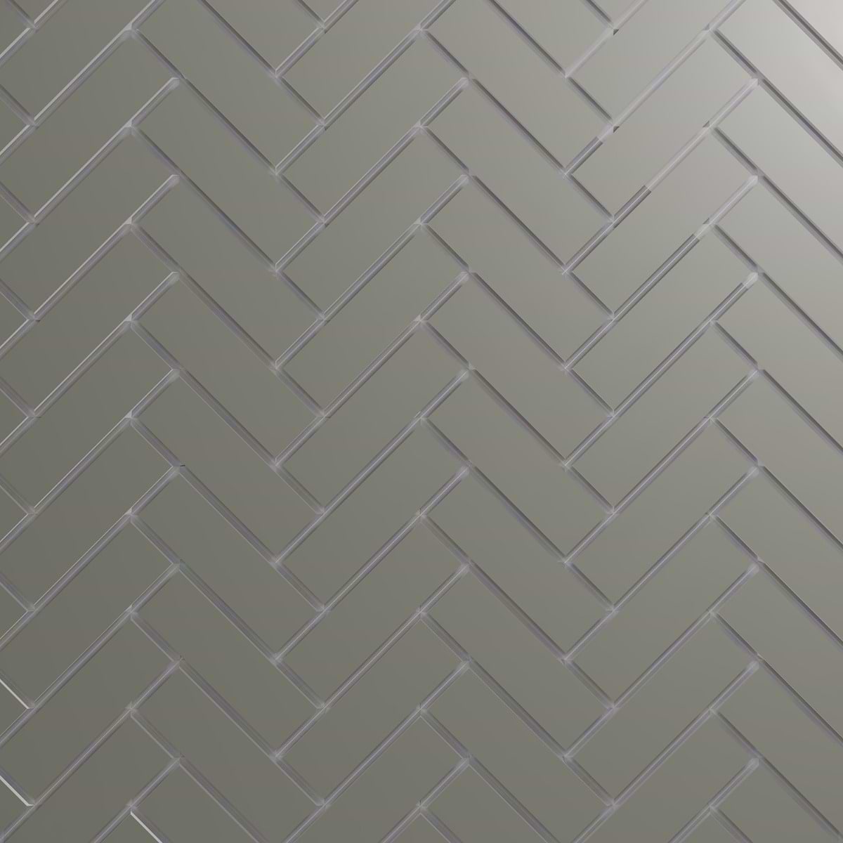 Dark Gray 4X12 Frosted Beveled Mirror Subway Tile; in Dark Gray  Mirror Glass; for Backsplash, Bathroom Wall, Kitchen Wall, Shower Wall, Wall Tile; in Style Ideas Art Deco, Industrial