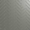 Dark Gray 4X12 Frosted Beveled Mirror Subway Tile; in Dark Gray  Mirror Glass; for Backsplash, Bathroom Wall, Kitchen Wall, Shower Wall, Wall Tile; in Style Ideas Art Deco, Industrial