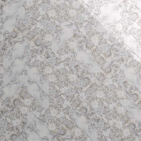 Vilna Argenta Gray 6x18 Polished Mirror Subway Tile