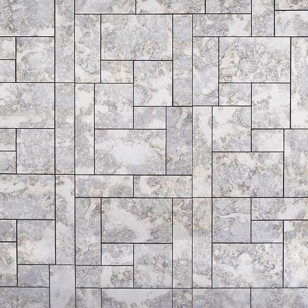 Vilna Antique Tuscan Argenta Gray 14X18 Polished Mirror Mosaic in Silver, View 2, open zoomed image