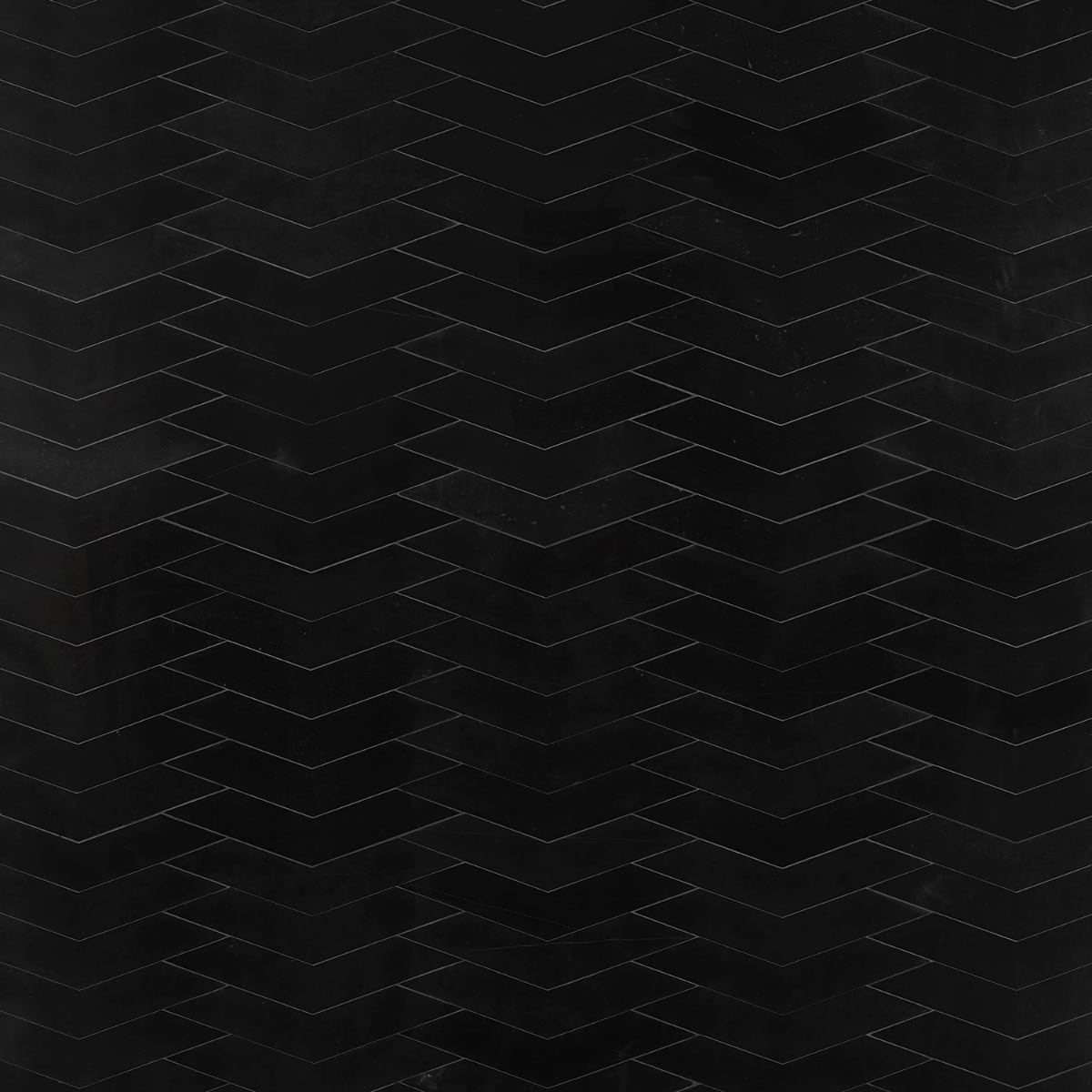 New Palm Beach by Krista Watterworth Floral Black Chevron Polished Marble Mosaic