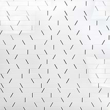 Matrix White Trapezoid Steel and Nanoglass Mosaic Tile