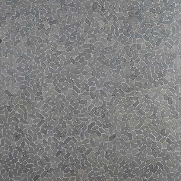Nature Lava Black Oval Pebble Mosaic