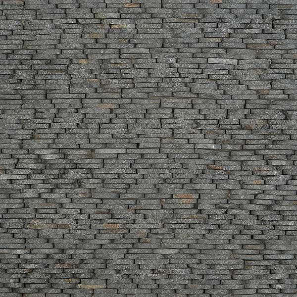 Nature Lava Black Stacked Pebble Mosaic