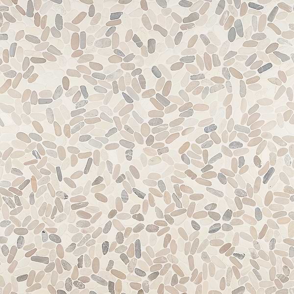 Nature Lombok Flat Oval Pebble Mosaic