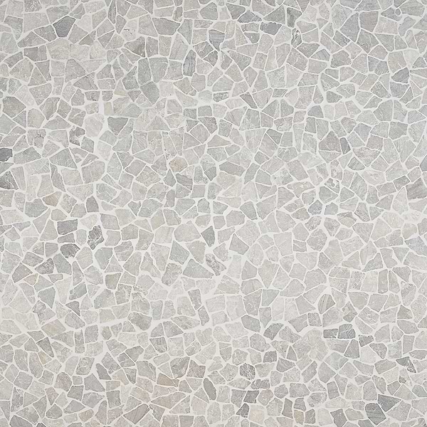 Nature Gray Tumbled Pebble Mosaic