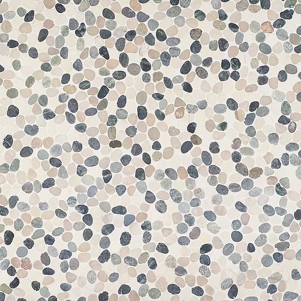 Nature Raja Ampat Round Pebble Mosaic