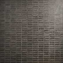Brixon Charcoal Gray 1.5x4 Stacked Matte Porcelain Mosaic Tile