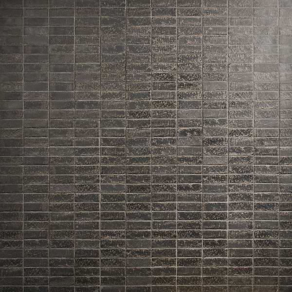 Brixon Charcoal Gray 1.5x4 Stacked Matte Porcelain Mosaic Tile