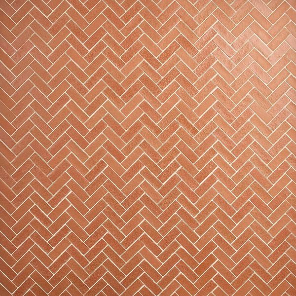 Brixon Canyon Red 1.5x4 Herringbone Matte Porcelain Mosaic Tile