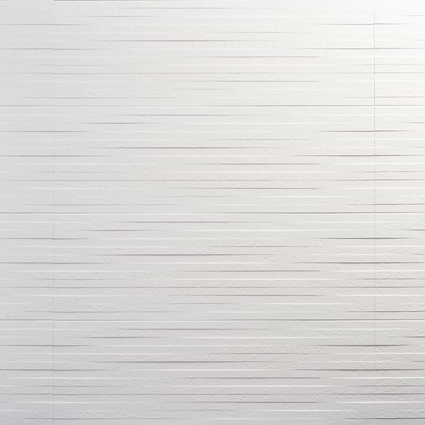 Reverb Multilevel White 12x36 3D Matte Ceramic Tile